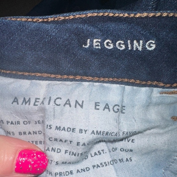 American Eagle Jegging in Medium Blue Wash Size 12P - Picture 15 of 16
